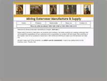 Tablet Screenshot of minerwear.com